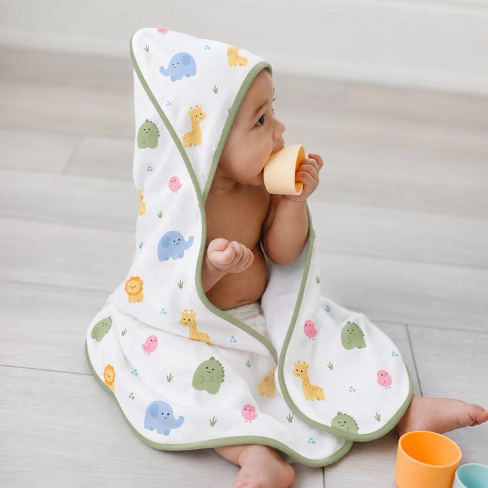 dotty Friends Bamboo Muslin Hooded Towel