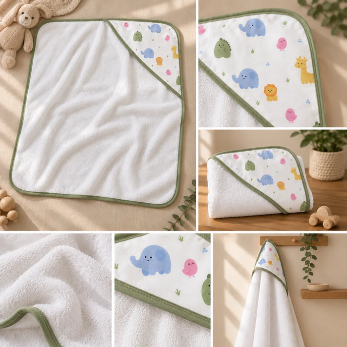dotty Friends Bamboo Muslin Hooded Towel
