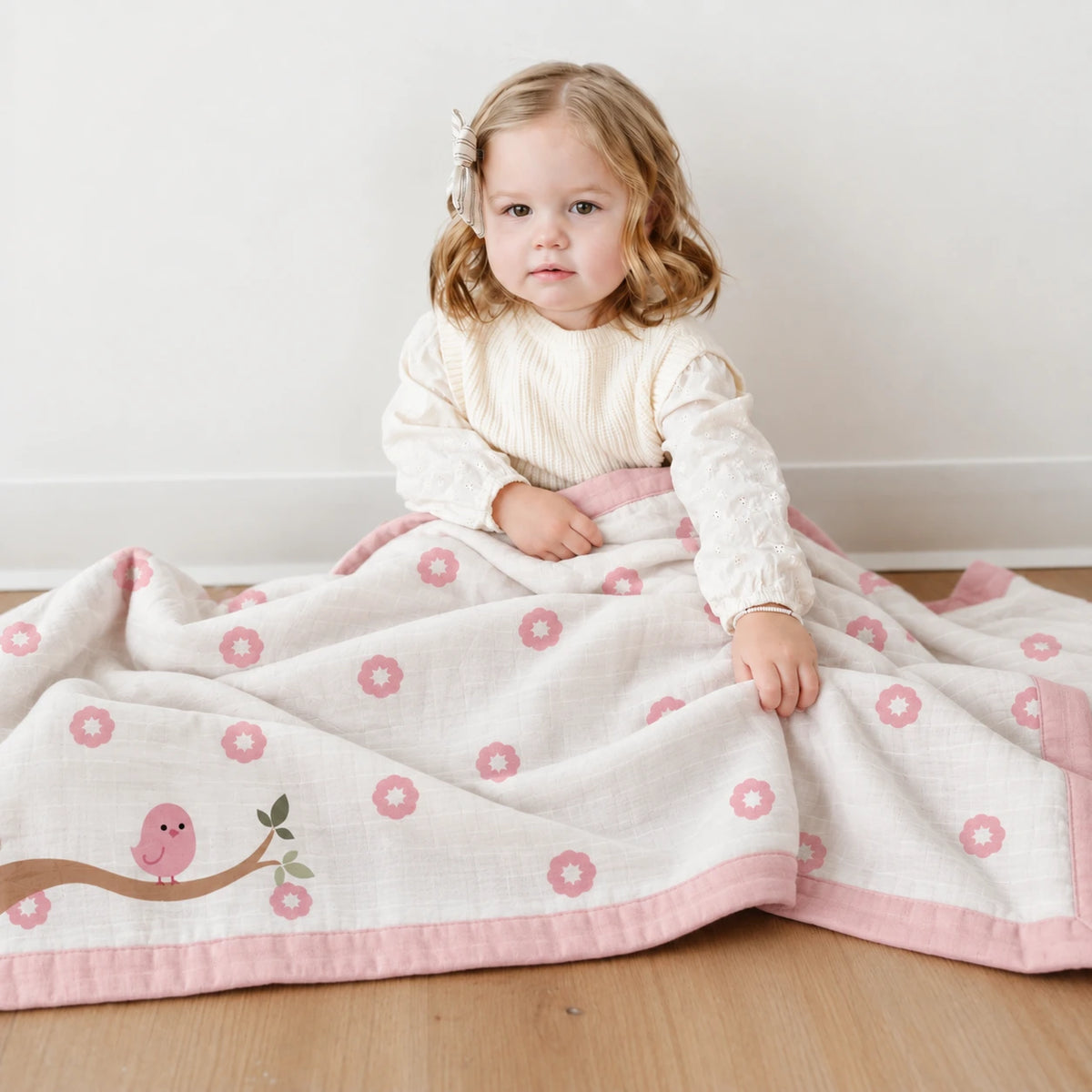 Birdie Bamboo Muslin Blanket