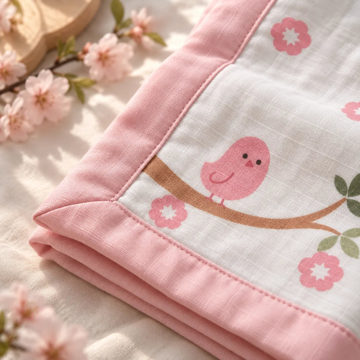 Birdie Bamboo Muslin Blanket