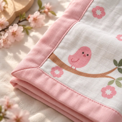Birdie Bamboo Muslin Blanket
