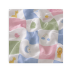 Peekaboo Patch Bamboo Muslin Swaddle