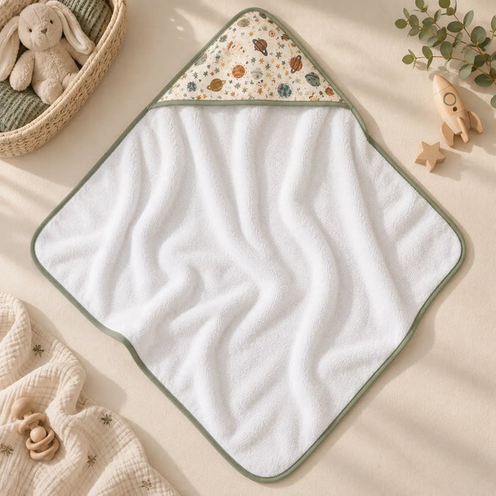 Space Bamboo Muslin Hooded Towel